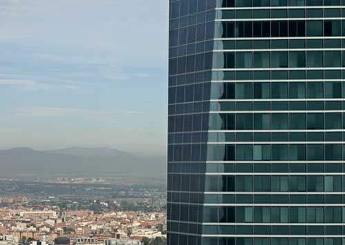 fotografía de la Torre de Cristal